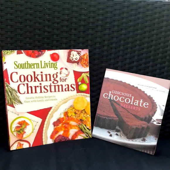 2 Cook Books Bundle: Chocolate Desserts & Southern Living Cooking for Christmas - Picture 2 of 15